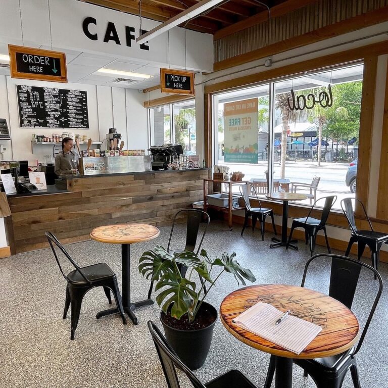 Table and Chairs inside Cafe