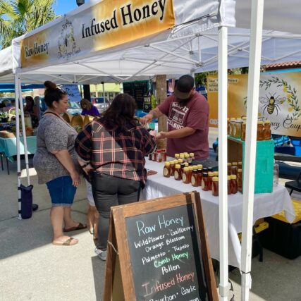 Raw Infused Honey at Farmer's Market